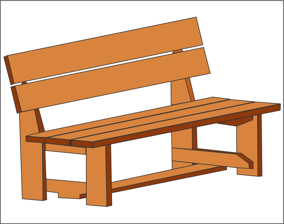 Vector Park bench