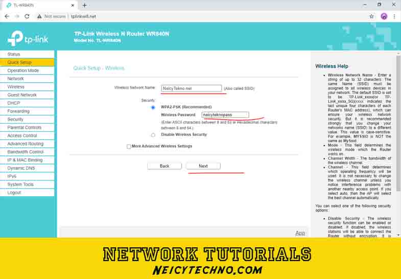 Static Ip on tplink