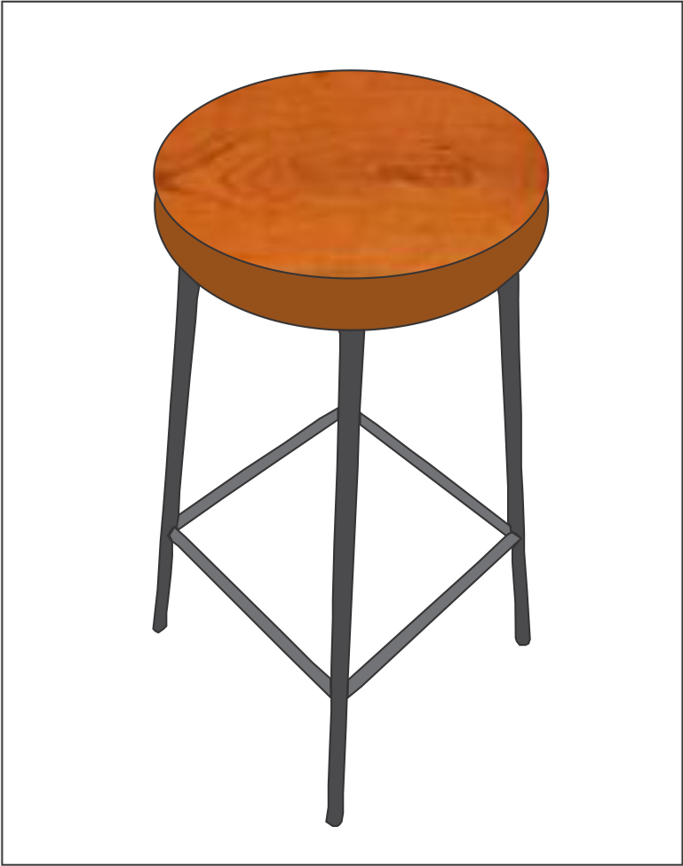 Minimalist cafe chair