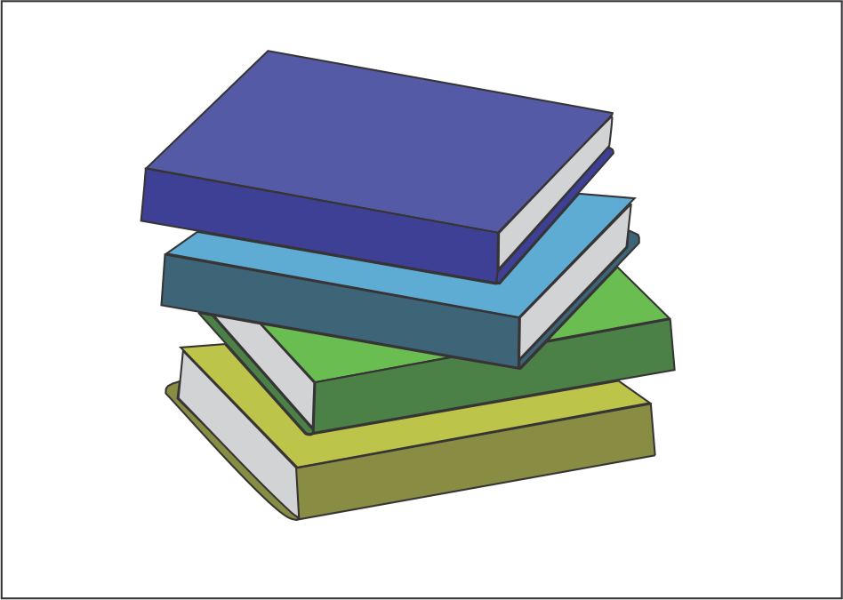 Book stack vector design