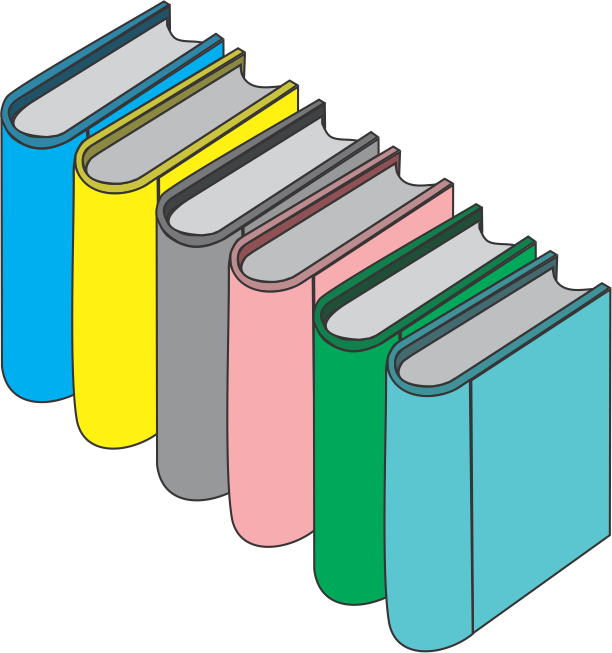 Library book vector design