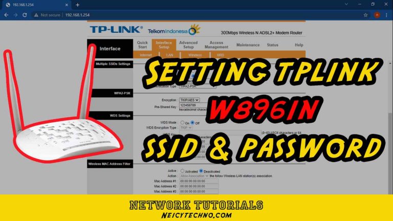 cara setting ssid dan password