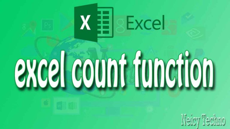 How to use excel count functions for Beginner