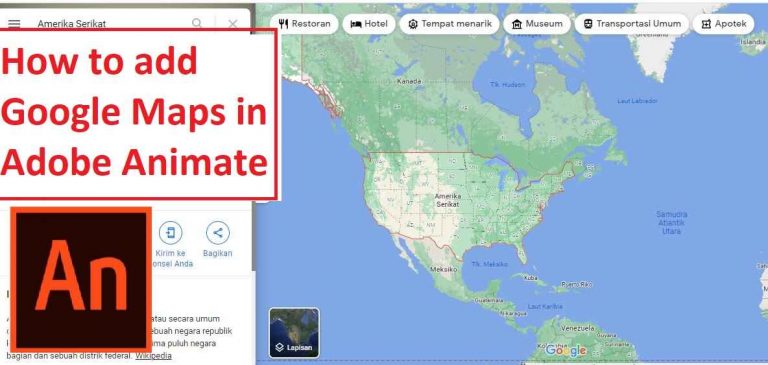 How to add Google Maps in Adobe Animate