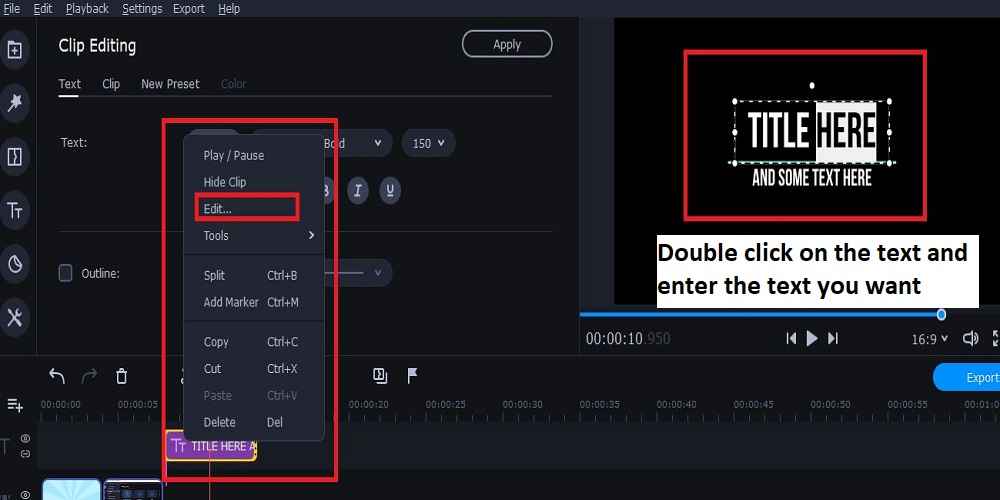 How to Edit Text in Movavi Video Editor