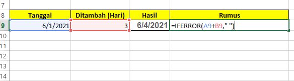 Cara Menjumlahkan Tanggal di Excel