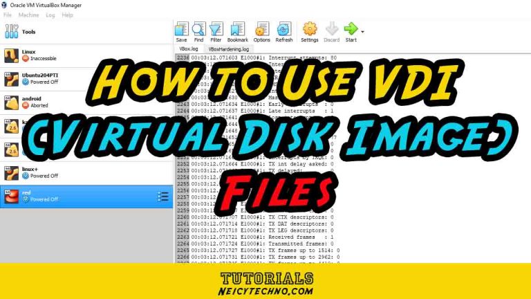 How to use files VDI