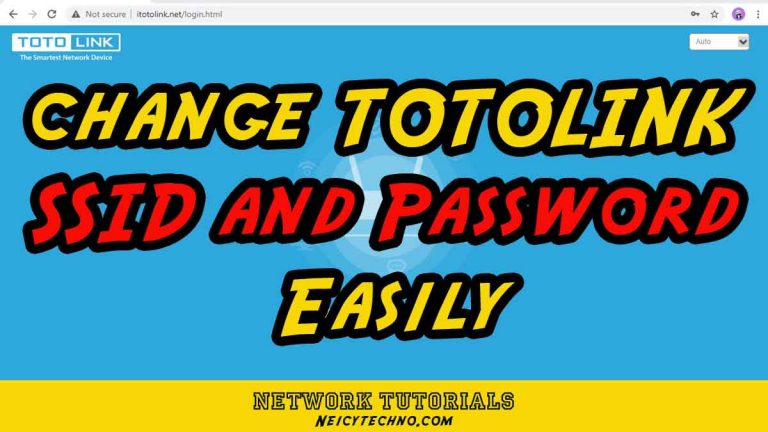 change SSID & Password