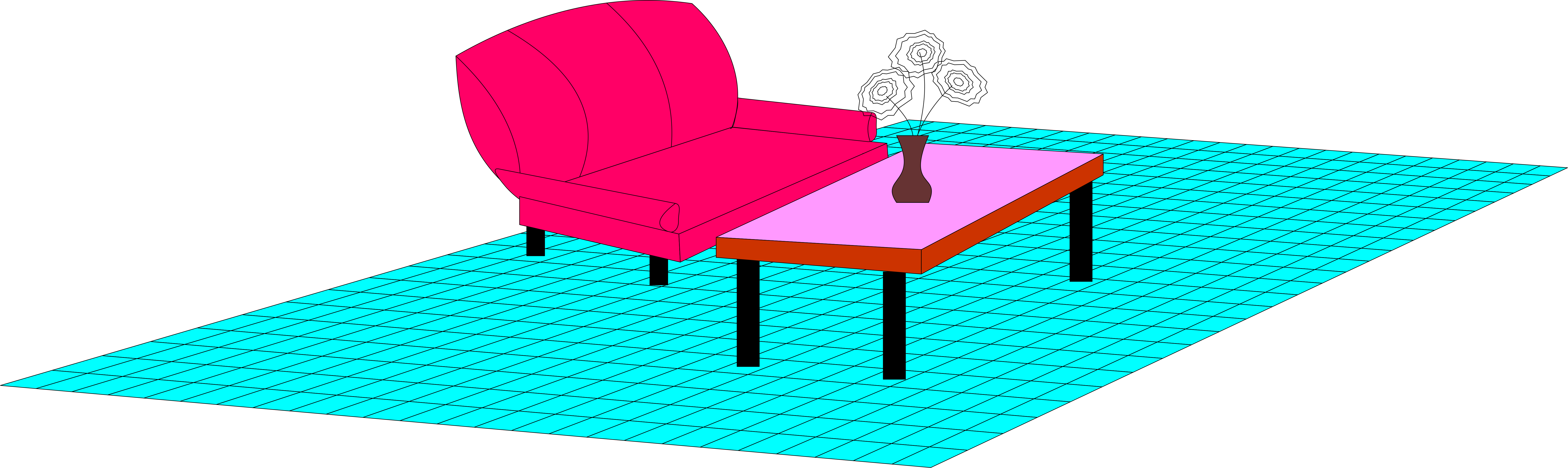 Kursi Ruangan Depan 3D