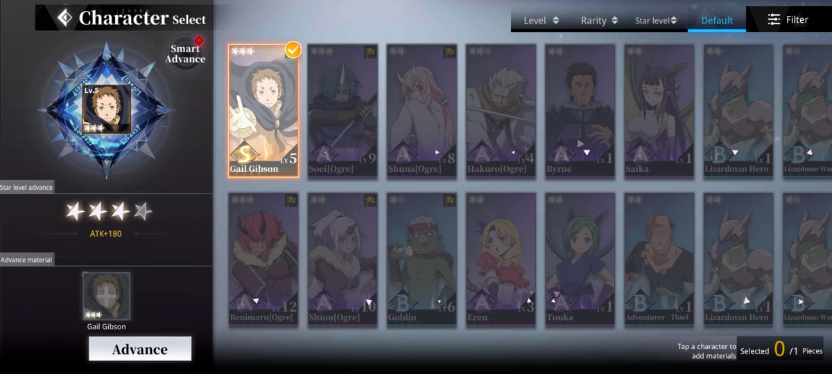 Level Up Karakter Dalam game tensura