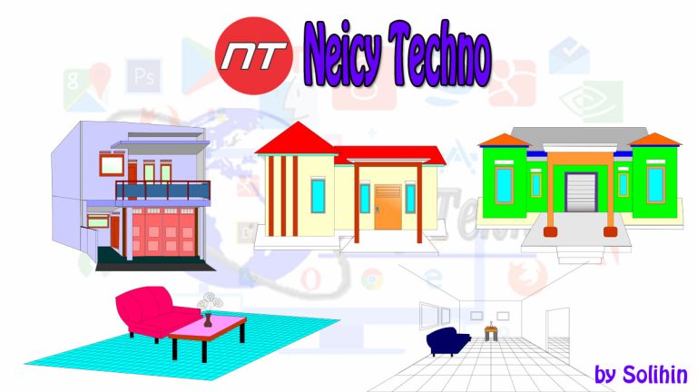Simple house and room vector