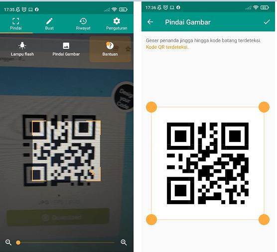 Cara Scan Barcode di HP Android