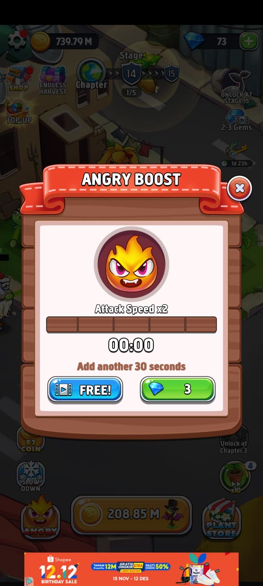 Angry Boost Merge Plants