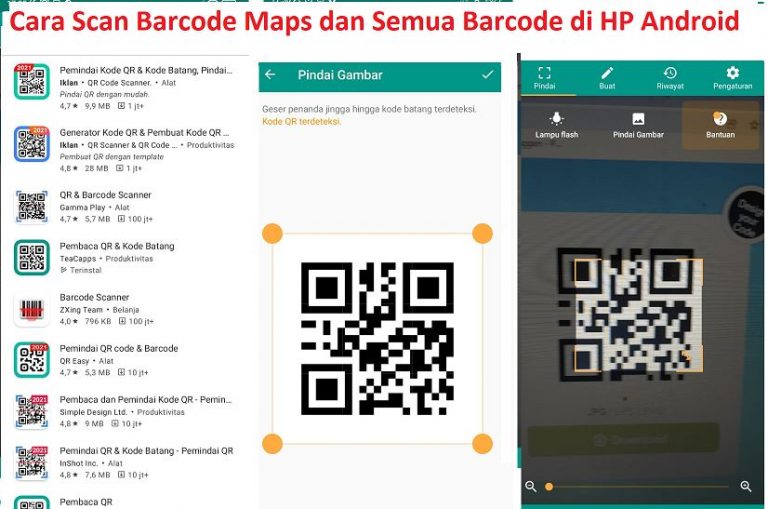 Cara Scan Barcode Maps dan Semua Barcode di HP Android