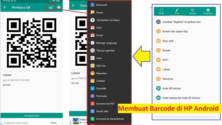 Cara Membuat Barcode Maps di HP Android