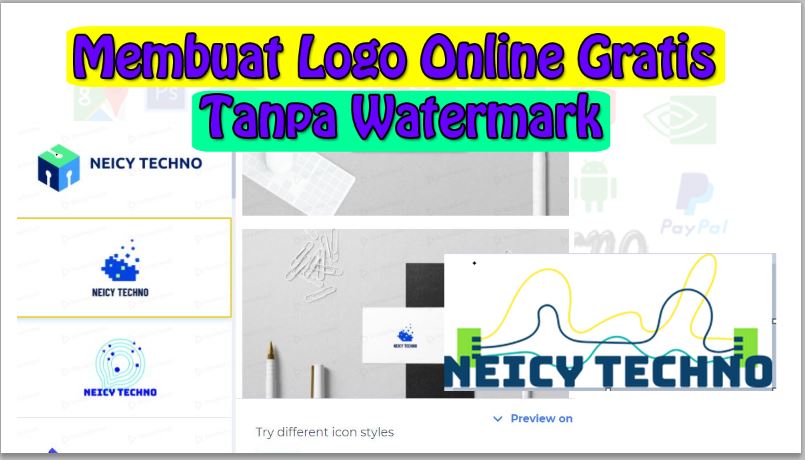 Cara Membuat Logo Online Gratis Tanpa Watermark