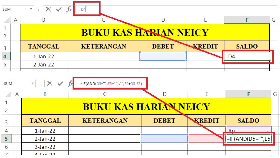 Buku Kas Harian untuk laporan keuangan