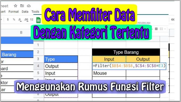 Cara Memfilter Data Sesuai Dengan Kategori Tertentu