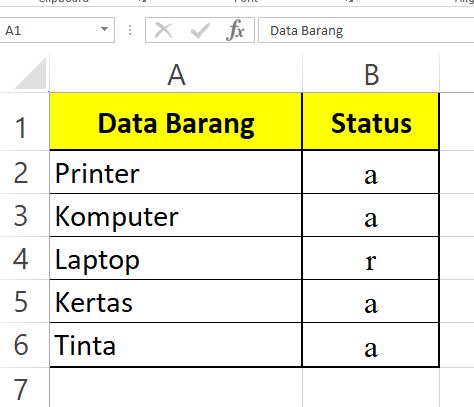 Cara Membuat Tanda Ceklis dan Silang di Microsoft Excel