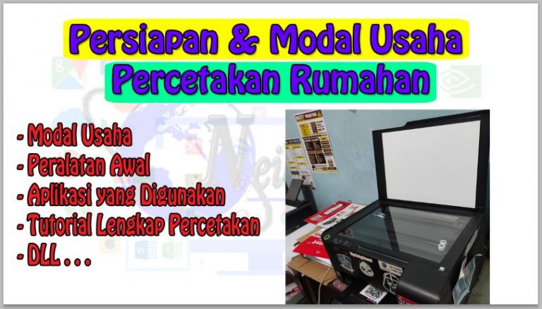 Persiapan & Modal Usaha Percetakan Rumahan