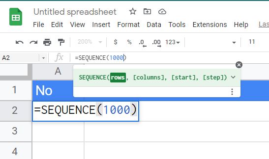 Cara Membuat Penomoran Otomatis di Spreadsheet / Google Sheets