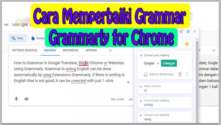 Cara Memperbaiki Grammar di Google Translate