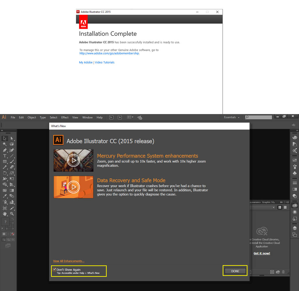 Langkah keempat Menginstall Adobe Illustrator
