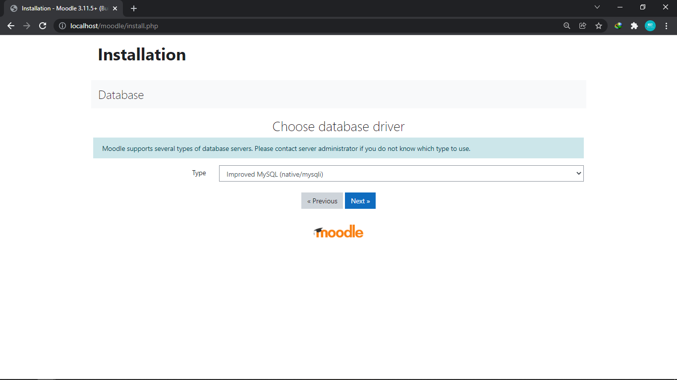 Menggunakan database MySQL