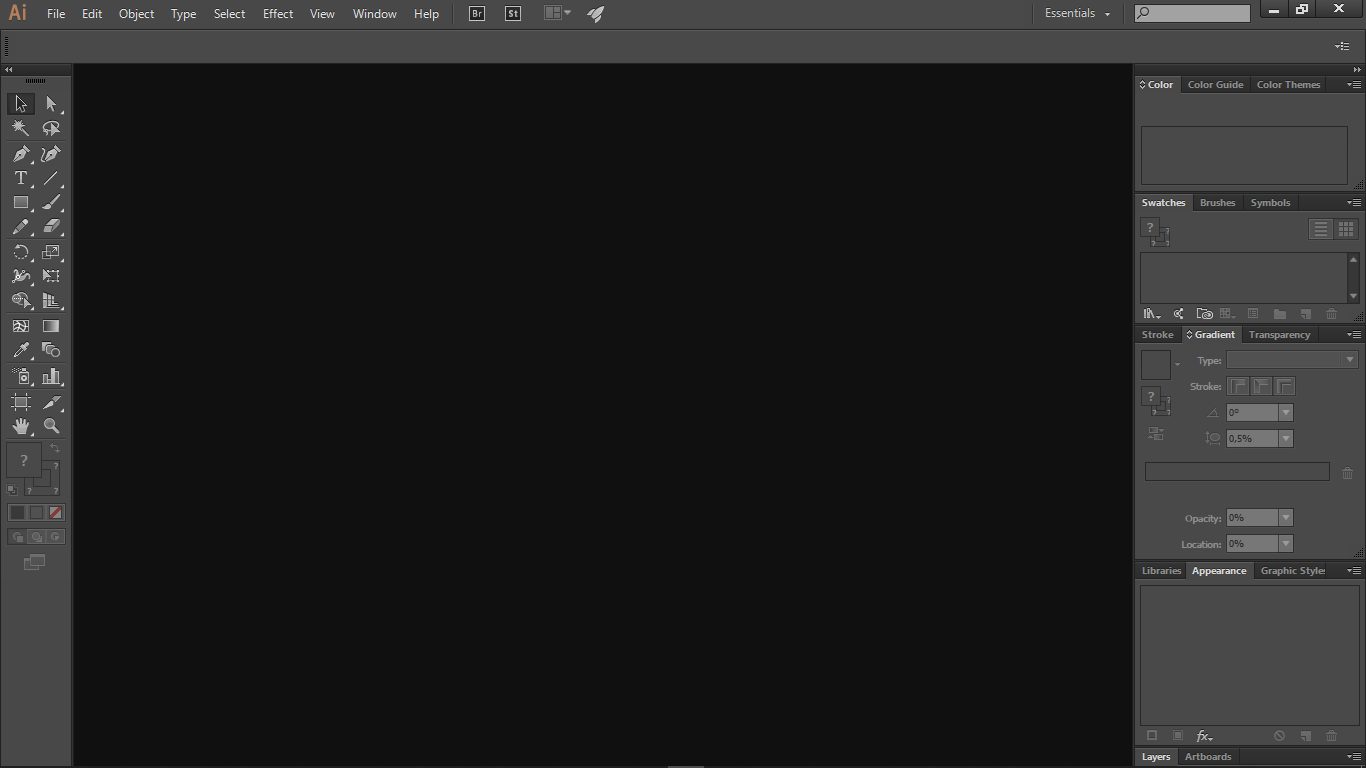 pertama kali membuka adobe illustrator