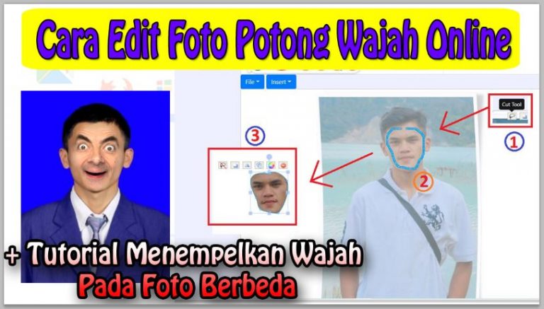 Cara Edit Foto Potong Wajah Online