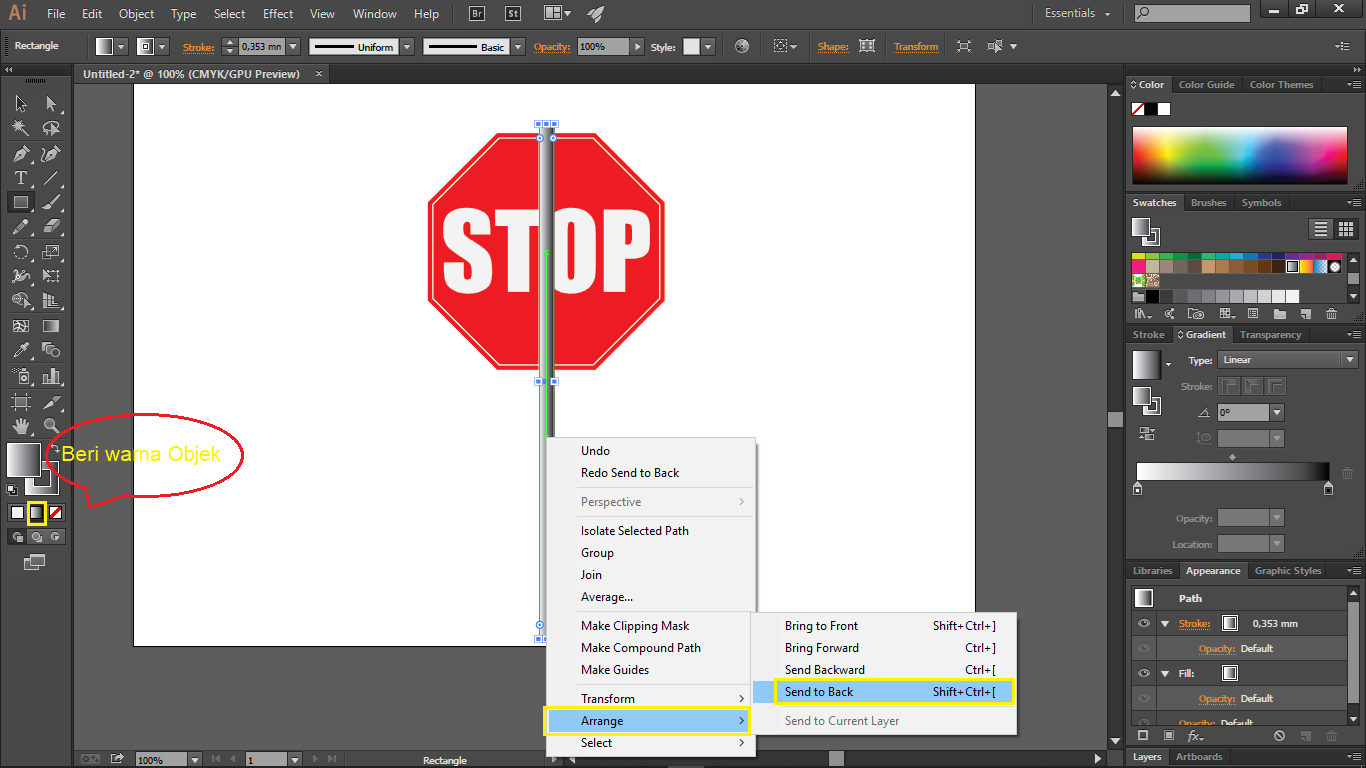 Cara Membuat Rambu Lalu Lintas Menggunakan Adobe Illustrator 7