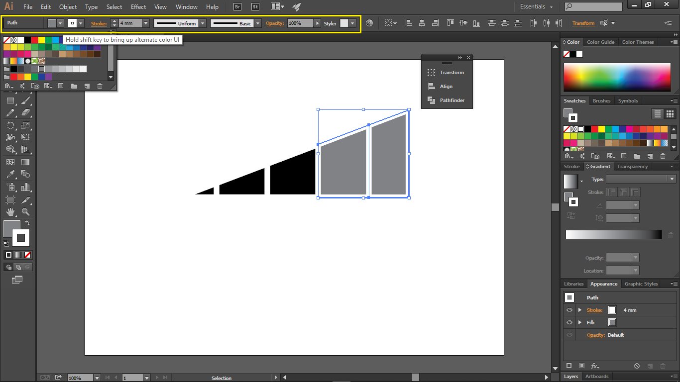 Tutorial Membuat Logo Jaringan HP Di Adobe Mangatur Warna Object