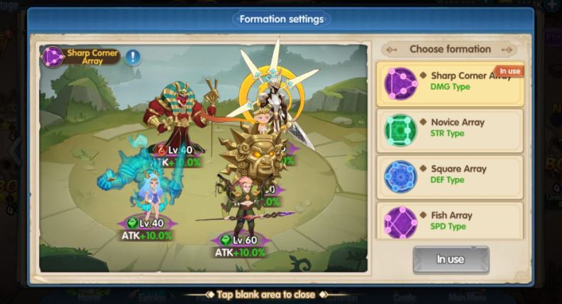 Formasi Hero Terbaik Chaos Faction