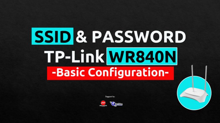 Tplink SSID dan PAssword