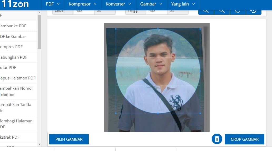 Crop Foto jadi lingkaran online