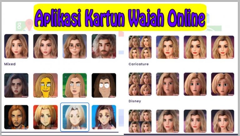 Aplikasi Kartun Wajah Online Terbaik