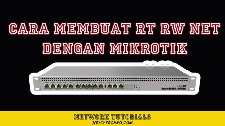 Cara membuat rtrwnet dengan mikrotik