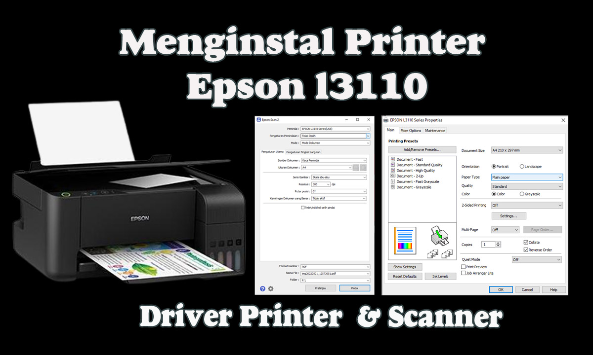 Menginstal Printer Epson l3110