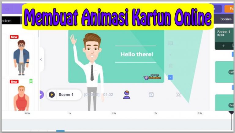Membuat Animasi Kartun Online