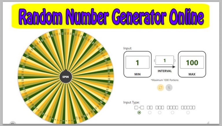 4 Random Number Generator Online