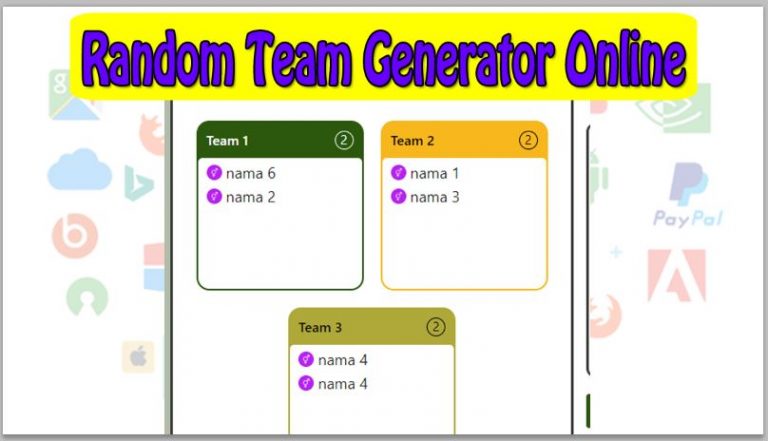 Random Team Generator Online