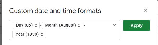 Merubah Format tanggal di Spreadsheet