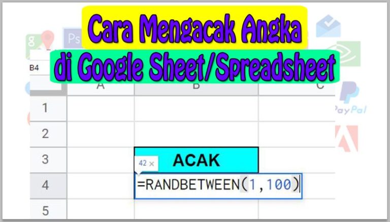 Cara Mengacak Angka di Spreadsheet