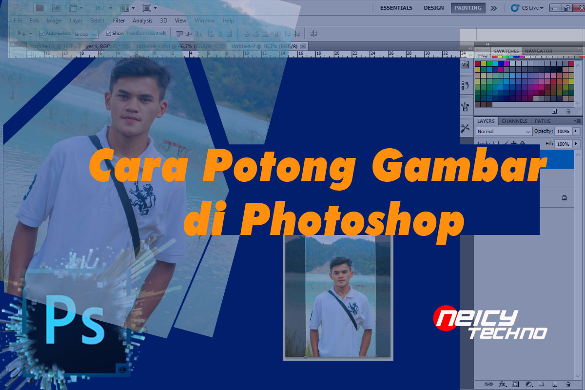 Cara Potong Gambar di Photoshop