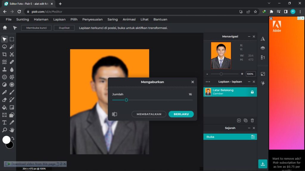 Cara Ngeblur Foto Tanpa Aplikasi