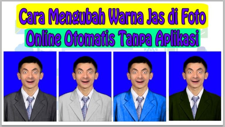 Cara Mengubah Warna Jas di Foto Online Otomatis Tanpa Aplikasi
