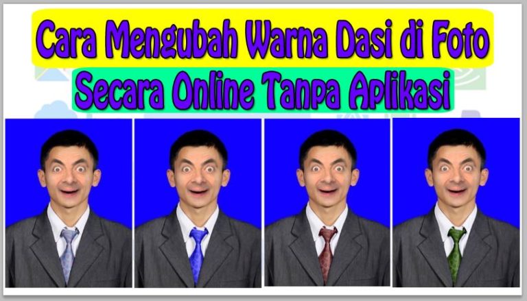 Cara Mengubah Warna Dasi di Foto Online Tanpa Aplikasi