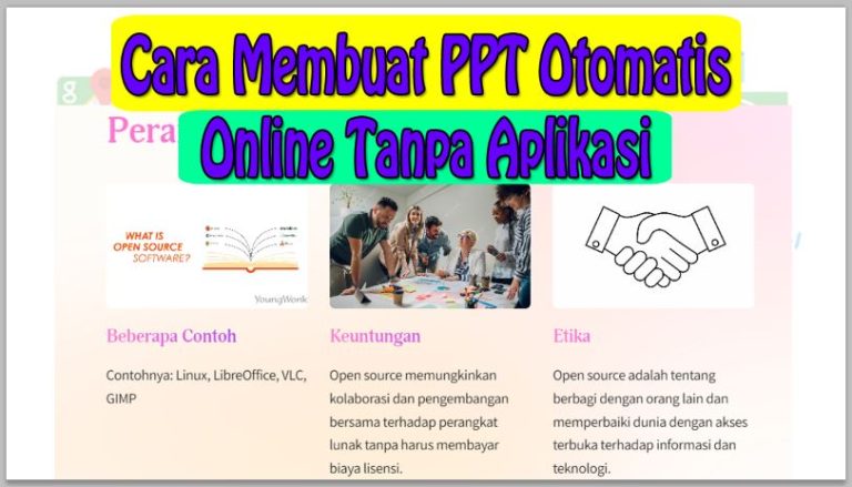 Cara Membuat PPT Otomatis Online