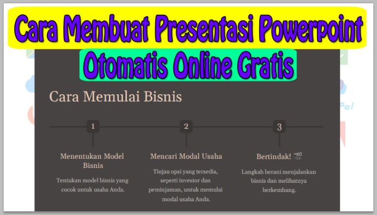 Cara Membuat Presentasi Powerpoint Otomatis Online Gratis