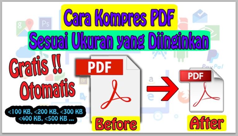 Cara Kompres PDF Sesuai Ukuran yang Diinginkan